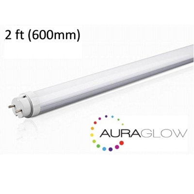 Auraglow 9w T8 Energy Saving LED Tube Light 600mm, 2ft DIY at B&Q
