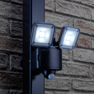 Auraglow Battery Powered Twin LED Security Light - VOLTA