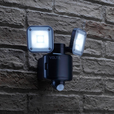 Auraglow Battery Powered Twin LED Security Light - VOLTA