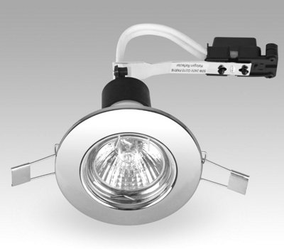 Auraglow Chrome GU10 Lamp Fitting