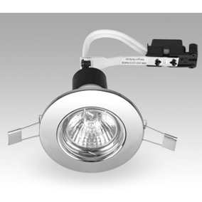 Auraglow Chrome GU10 Lamp Fitting