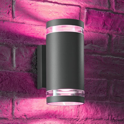 Auraglow Double Up & Down Wide Pillar Wall Light - ASTRA - Colour ...