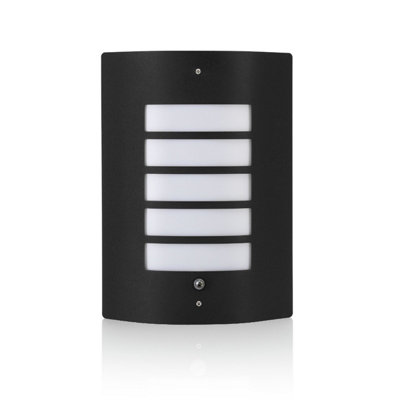 Auraglow Dusk Till Dawn Fotocel Daglichtsensor Schakelaar Wandlamp voor buiten, warm wit - roestvrij staal