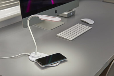 Auraglow Flexible Lamp with 10W Qi Wireless Fast Charger