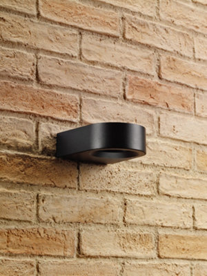 Auraglow Integrated LED Up & Down Wall Light - TARGIS - Black