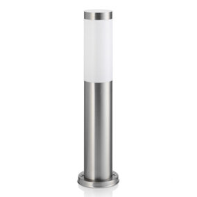 Auraglow IP44 Stainless Steel Post Light - Fitting Only - RUSHMOOR