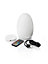 Auraglow Rechargeable Cordless Colour Changing LED Table Lamp - Egg