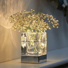 Auraglow Rechargeable Cordless Colour Changing LED Table Lamp - Vase