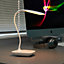 Auraglow Rechargeable Flexi-Neck Dimmable LED Desk Touch Lamp