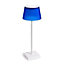 Auraglow Rechargeable LED Table Lamp - CAPRI - White/Blue