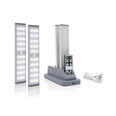 Auraglow Rechargeable Motion Sensor Cabinet LED Lights with Charging ...