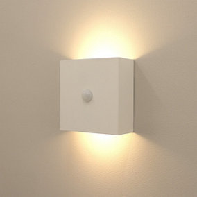 Auraglow Rechargeable Motion Sensor Wall Light - EMBER - White