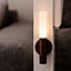 Auraglow Smart LED Sensor Wall Light with Magnetic Base - Walnut Wood