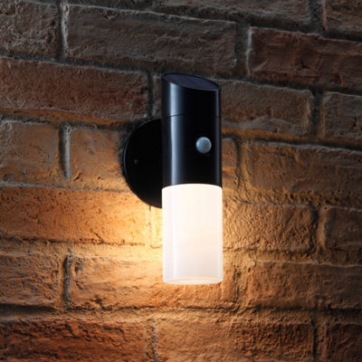 Auraglow Solar Outdoor PIR Sensor Colour-Changing Security & Welcome Wall Light