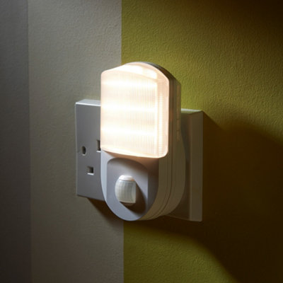 Auraglow Super Bright Plug In PIR Motion Sensor LED Night Light