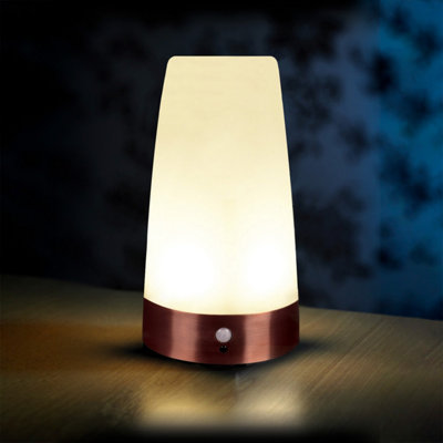 Auraglow Wireless PIR Motion Sensor Hallway Night Light Round Battery Operated