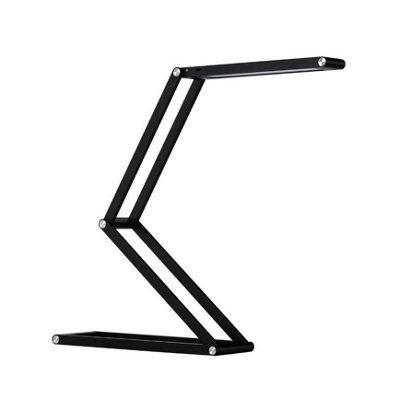 Auraglow Wireless Rechargeable LED Folding Desk Lamp - Black