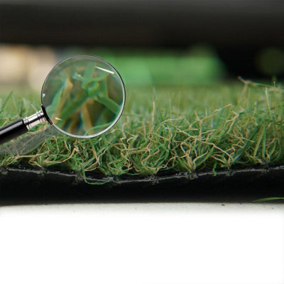 Aurelie 30mm Artificial Grass, Pet-Friendly Artificial Grass, 8 Years Warranty, Plush Fake Grass-11m(36'1") X 4m(13'1")-44m²