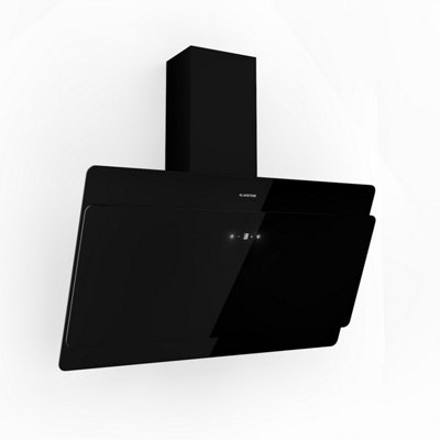 Aurica 90 cooker bonnet, 90 cm, wall-mounted, 165 W, black