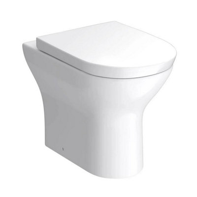 Aurora 2 in 1 Toilet Basin Combi Unit Back to Wall BTW Grey Gloss Space Saving 500mm