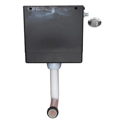 Aurora 2 in 1 Toilet Basin Combi Unit Back to Wall BTW Grey Gloss Space Saving 500mm
