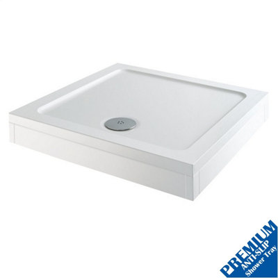 Aurora 900 x 900mm Shower Tray Square Easy Plumb Premium Anti-Slip FREE High Flow Waste
