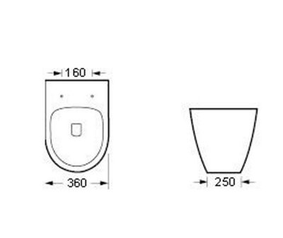 Aurora Back To Wall Toilet BTW WC Modern Compact Pan Soft Close Seat Dual Flush Cistern
