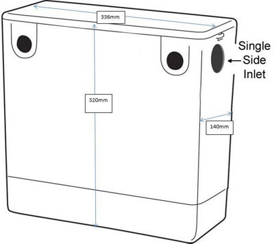 Aurora Back To Wall Toilet BTW WC Modern Compact Pan Soft Close Seat Dual Flush Cistern