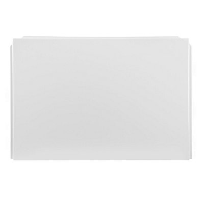 Aurora Bathroom 1500x700mm Single Ended Curved Bath Front End Panel Acrylic White Gloss