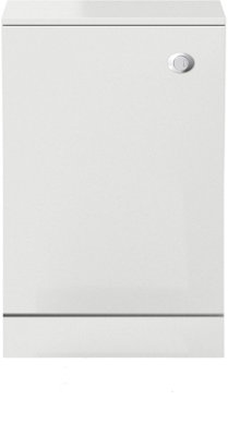Aurora Bathroom Concealed Cistern WC Toilet Unit Only 500 x 300mm Gloss White Flat Pack