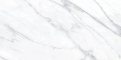 Aurora Carrara Marble Grey Gloss Wall Tiles 30cmx60cm  - Sample Tile