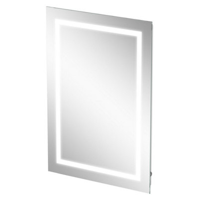 Aurora LED Bathroom Mirror 700x500mm Wall Mounted Battery Operated Illuminated Modern