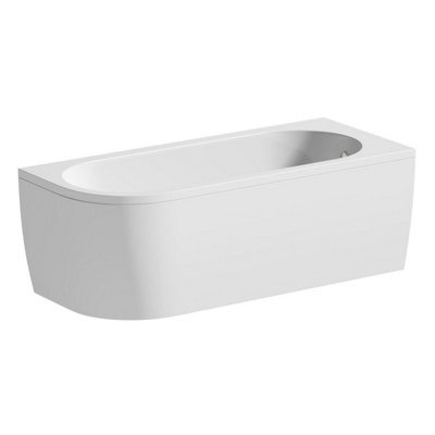 Aurora Modern Bathroom 1700 J Shape Right Hand Bath Front Panel Corner Bathtub Acrylic