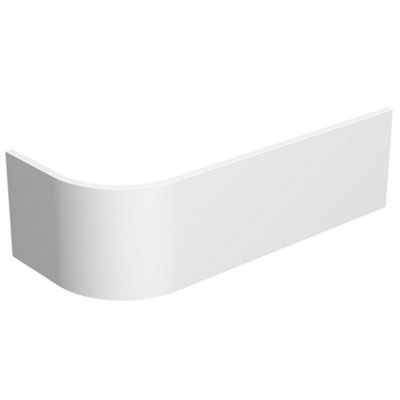Aurora Modern Bathroom 1700 J Shape Right Hand Bath Front Panel Corner Bathtub Acrylic