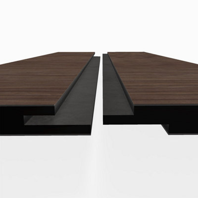 Aurora Natural Walnut Woodgrain Effect Tongue & Groove Waterproof ...