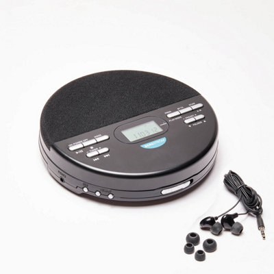 Aurora Portable CD Player, Bluetooth, FM Radio, Anti-Skip