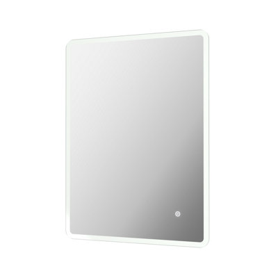 Aurora Rectangle LED Bathroom Mirror Backlit Touch Demister Pad Mains Powered 600x800mm