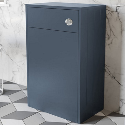 Aurora Traditional Back to Wall Toilet Unit Blue 500mm BTW Bathroom Pan Not Included
