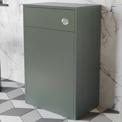 Aurora Traditional Back to Wall Toilet Unit Green 500mm BTW Bathroom Pan Not Included