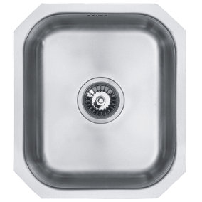 Austen & Co. Lucca Stainless Steel Undermount Single Bowl Kitchen Sink, Lifetime Guarantee, Easy To Clean, Fast & Free Delivery