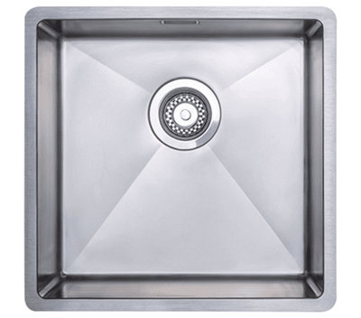 Austen & Co. Roma Stainless Steel Large Inset/Undermount Single Bowl Kitchen Sink. Lifetime Guarantee, Fast Delivery