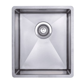 Austen & Co. Venecia Stainless Steel Medium Inset/Undermount Single Bowl Kitchen Sink. Lifetime Guarantee, Fast Delivery