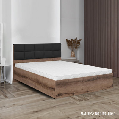 Austin Modern Bed Frame with Storage and Upholstered Headboard