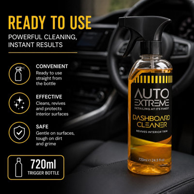 Auto Dashboard Cleaner Spray Trigger Revives Interior Trim Detailing ...