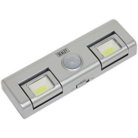 Auto Light with PIR Sensor - 1W COB LED - On / Off Switch - Battery Powered