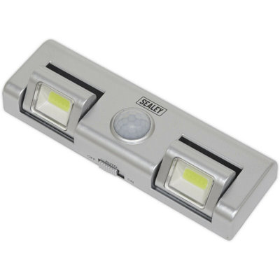 Auto Light with PIR Sensor - 1W COB LED - On / Off Switch - Battery Powered