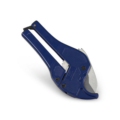 Auto Ratchet Plastic Pipe Cutters Barrier Pipe MDPE Shears 0-40mm - 5
