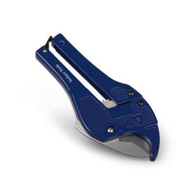 Auto Ratchet Plastic Pipe Cutters Barrier Pipe MDPE Shears 0-40mm - 1