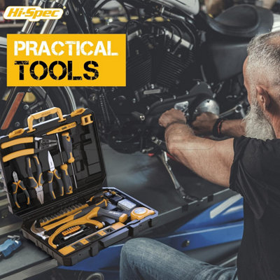Auto Repair Hand Tool Kit Set With Tools Box For Home and Garage Projects 82Pc