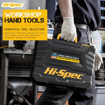 Auto Repair Hand Tool Kit Set With Tools Box For Home and Garage Projects 82Pc